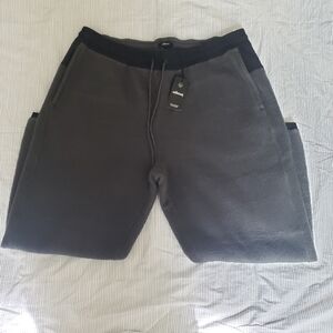 NWT Allbirds Fluff Fleece Natural Black Pants Size XXL